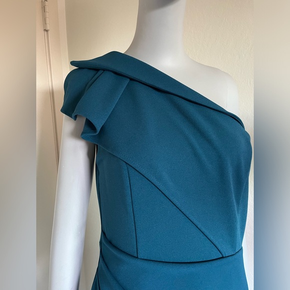 Update: Sold! NWOT One Shoulder Cocktail Midi Dress - Picture 6 of 10